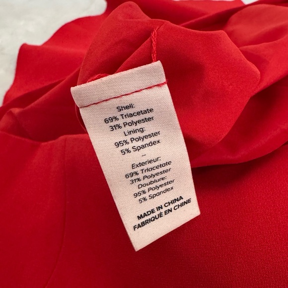 Cinq à Sept Red Ruffle Dress - Picture 4 of 9